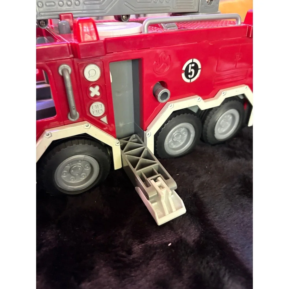 Fisher-Price Imaginext City Fire Truck Red Rescue Vehicle with Accessories